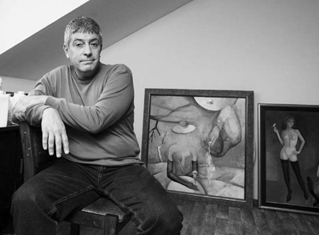 Владимир Пенев реди изложбата "Уроци по изкушения" | Хай Клуб